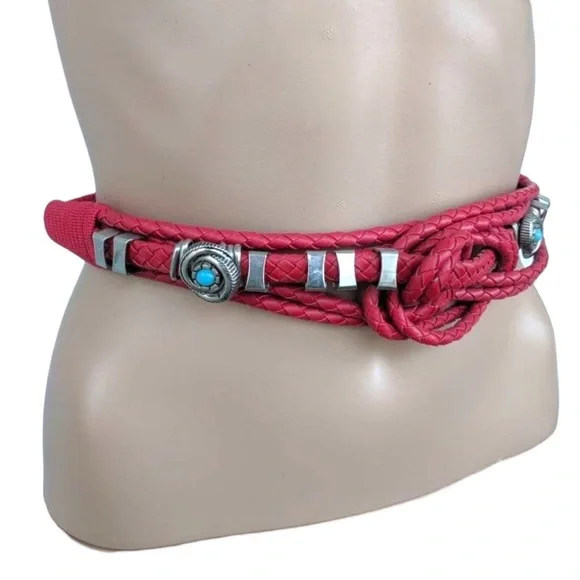 Leather Shop | Accessories | Vintage 8s Red Leather Rope  display picture 1